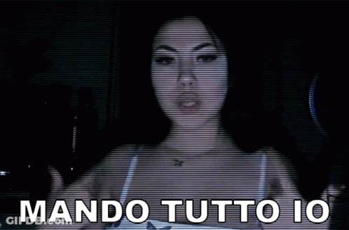 Woman Saying Mando Tutto Io GIF
