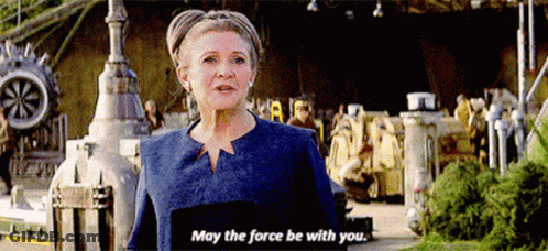 Woman Saying May The Force Be With You GIF