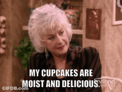 Woman Saying My Cupcakes Are Moist And Delicious GIF