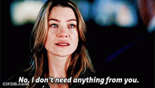 Woman Saying No I Don't Need Anything From You GIF