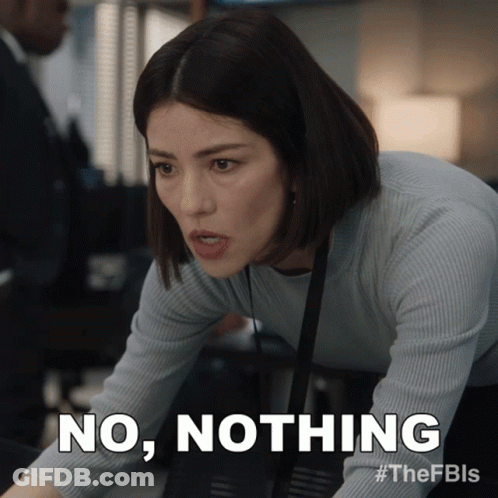 Woman Saying No Nothing In Office GIF