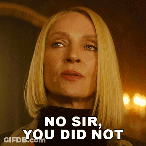 Woman Saying No Sir GIF
