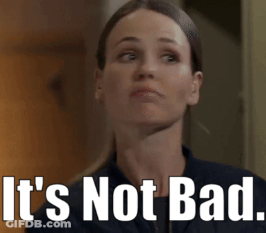 Woman Saying Not Bad GIF