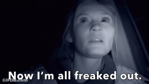 Woman Saying Now I'm All Freaked Out In Car GIF