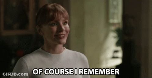 Woman Saying Of Course I Remember GIF
