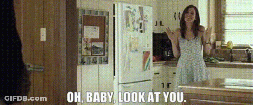 Woman Saying Oh Baby Look At You GIF