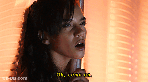 Woman Saying Oh Come On GIF
