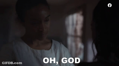 Woman Saying Oh God GIF