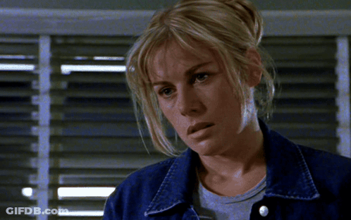 Woman Saying Oh God Not You Too In Front Of Window GIF
