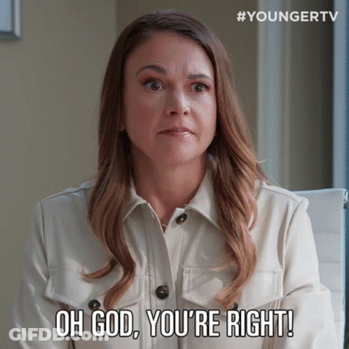 Woman Saying Oh God You Are Right GIF