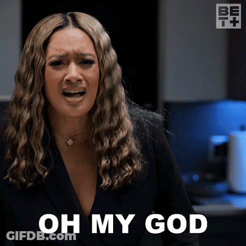 Woman Saying Oh My God GIF