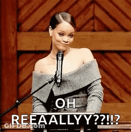 Woman Saying Oh Reeaally GIF