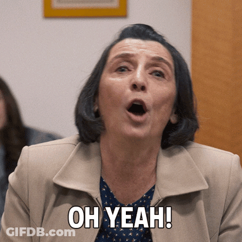 Woman Saying Oh Yeah With Open Mouth GIF