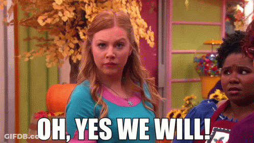 Woman Saying Oh Yes We Will GIF