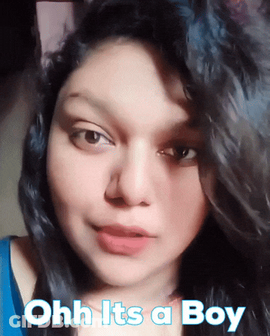 Woman Saying Ohh It's A Boy GIF