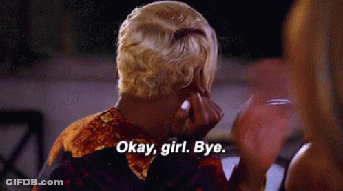 Woman Saying Okay Girl Bye Hand To Face GIF