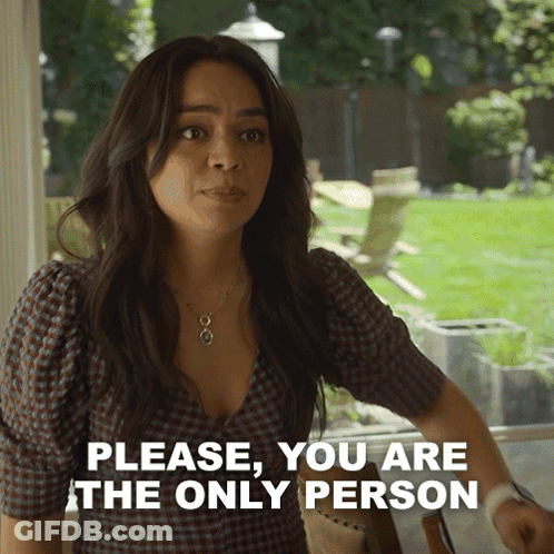 Woman Saying Please At Window GIF