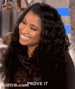 Woman Saying Prove It GIF