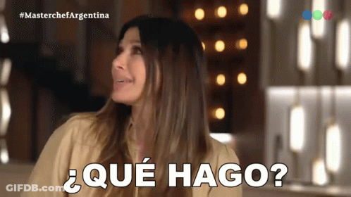 Woman Saying Que Hago GIF