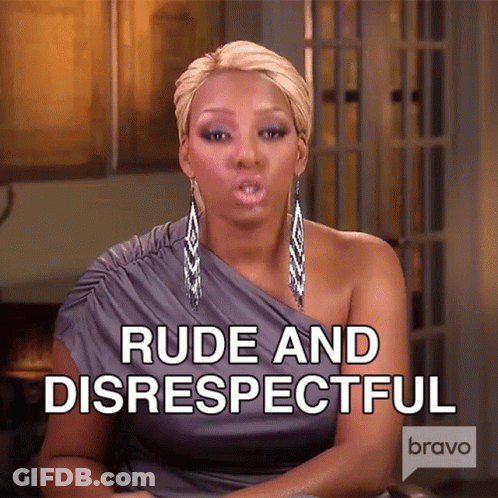 Woman Saying Rude And Disrespectful GIF