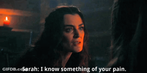 Woman Saying Sarah I Know Your Pain GIF