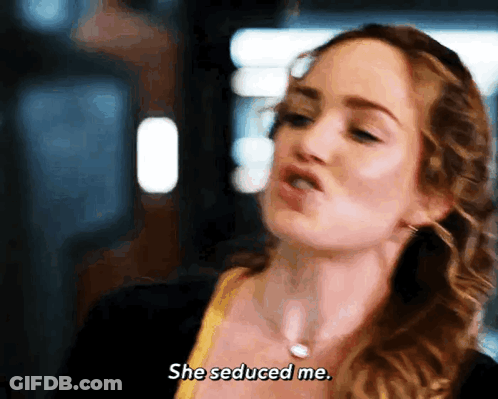 Woman Saying She Seduced Me GIF