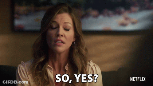 Woman Saying So Yes Netflix Ad GIF