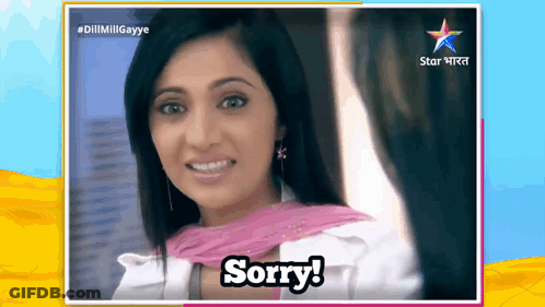 Woman Saying Sorry GIF