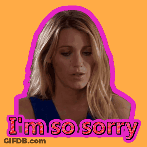 Woman Saying Sorry Sticker GIF