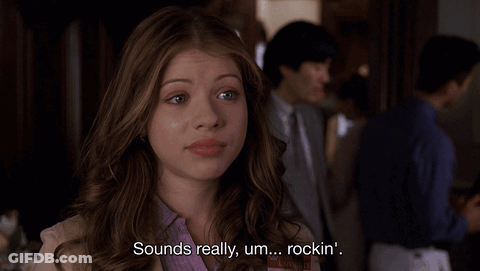 Woman Saying Sounds Really Um Rockin In Crowd GIF