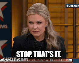 Woman Saying Stop That In Front Of CBS News GIF