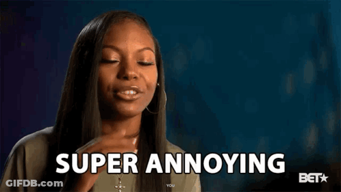 Woman Saying Super Annoying Waving Hand GIF