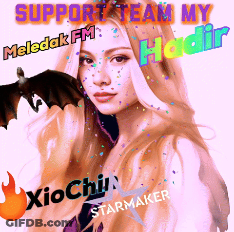 Woman Saying Support Team My Hadin GIF