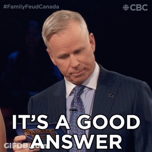 Woman Saying That's A Good Answer GIF