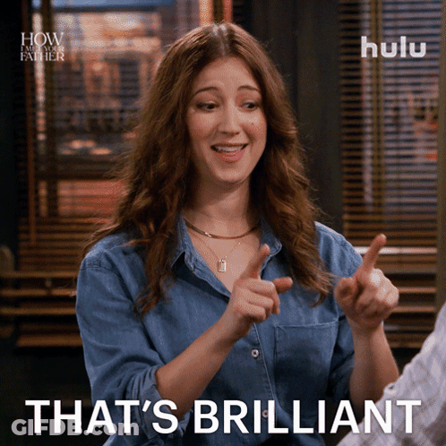 Woman Saying That's Brilliant GIF