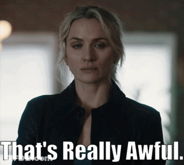 Woman Saying That's Really Awful GIF