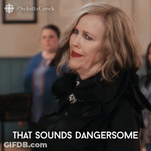 Woman Saying That Sounds Dangerous GIF