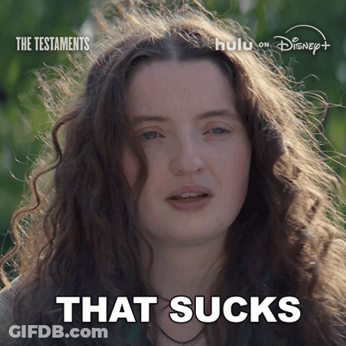 Woman Saying That Sucks GIF