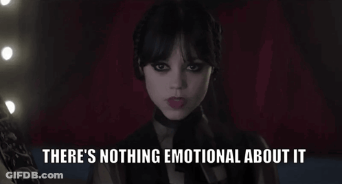 Woman Saying There's Nothing Emotional About It GIF