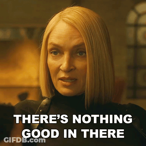 Woman Saying There's Nothing Good In There Looking GIF
