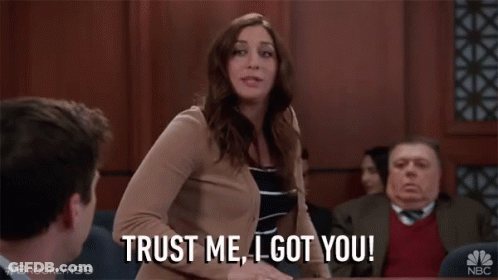 Woman Saying Trust Me I Got You To Man GIF