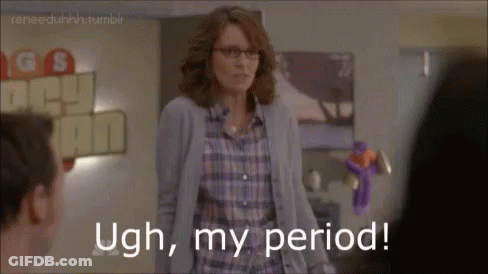 Woman Saying Ugh My Period GIF