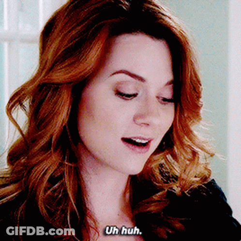 Woman Saying Uh Huh GIF