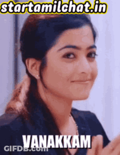 Woman Saying Vanakkam GIF