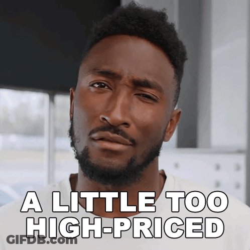 Woman Saying Very Expensive With Candle Holder GIF