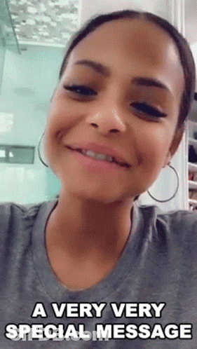 Woman Saying Very Very Special Message GIF