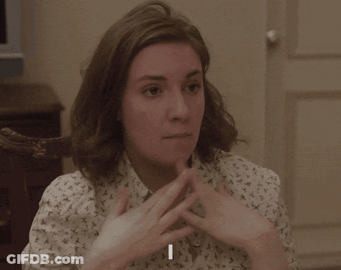 Woman Saying Voice Of My Generation At Table GIF