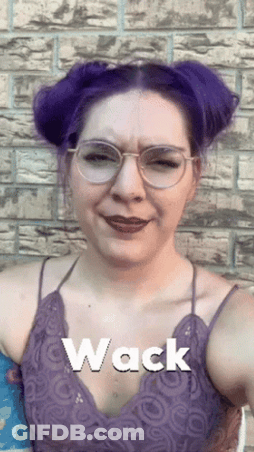 Woman Saying Wack GIF