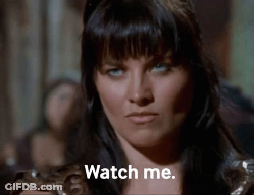 Woman Saying Watch Me GIF