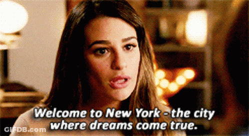 Woman Saying Welcome To New York GIF